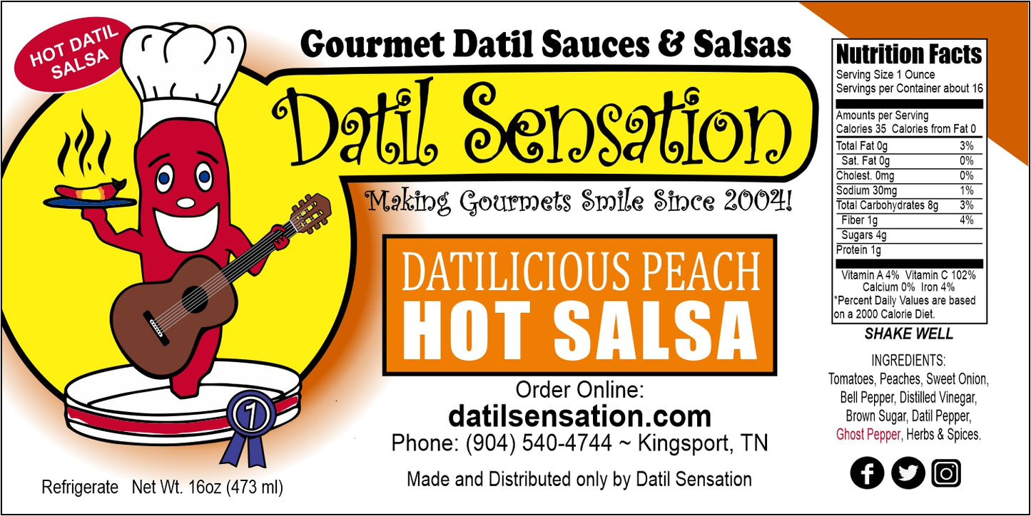 Peach Datil Pepper Salsa