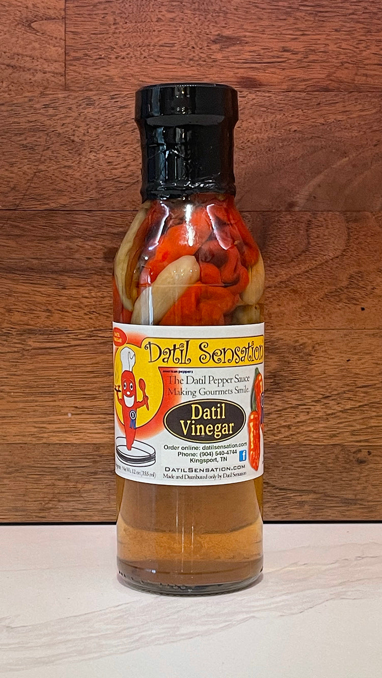 Hot Datil Pepper Vinegar